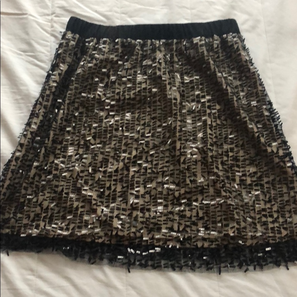 Black/Gold Sequin Skirt
